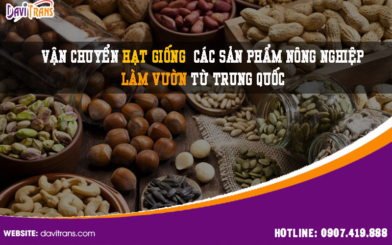 Dịch vụ nhập khẩu và vận chuyển hạt giống từ Trung Quốc uy tín